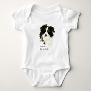 Body Para Bebé Me encanta mi Mascota de Perro Collie Fronterizo A