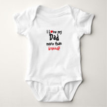 Me encanta mi papá Funny Baby Bodysuit