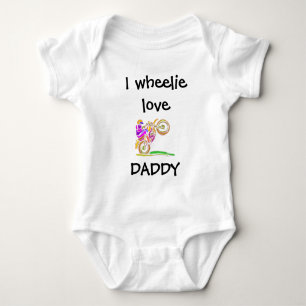 Body Para Bebé Me Encanta Papá Motocross Bebé Bodysuit