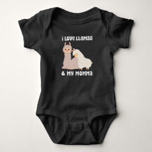 Body Para Bebé Me Encantan Las Llamas Y Mi Mamá Mamá Mamá Mamá Ma