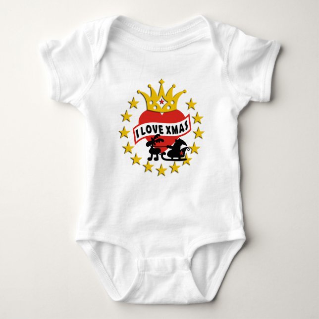 Body Para Bebé ME ENCANTAN las navidades y tu idea (Anverso)