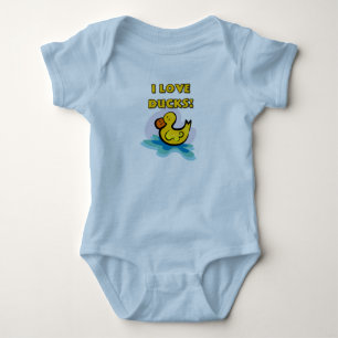 Body Para Bebé Me encantan los patos
