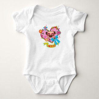 Body Para Bebé ¡Me Encantan Los Pugs! Baby Bodysuit