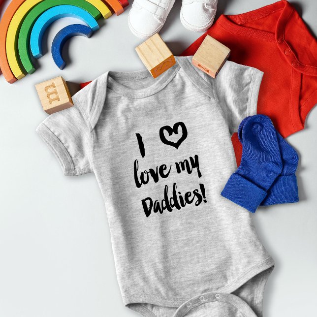 Body Para Bebé Me encantan mis daddies bebé gays (Subido por el creador)