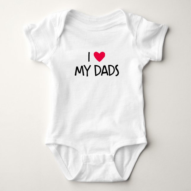 Body Para Bebé Me Encantan Mis Papás. (Anverso)