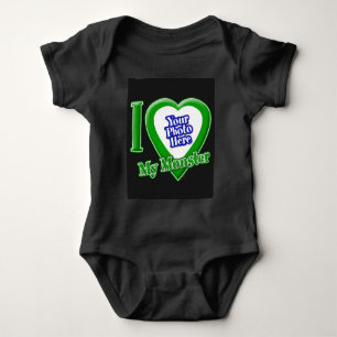 Body Para Bebé Me Encanto Mi Monstruo Con Tu Traje De Bebé.