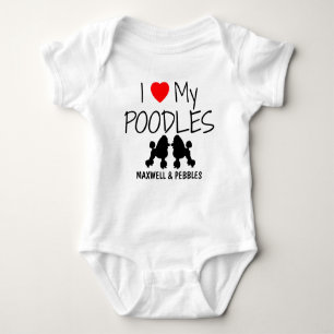 Body Para Bebé Me Encanto Mis Dos Poodles