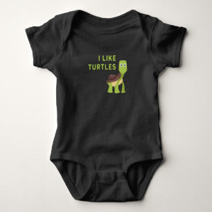 Body Para Bebé Me Gusta El Reptil De Tortugas