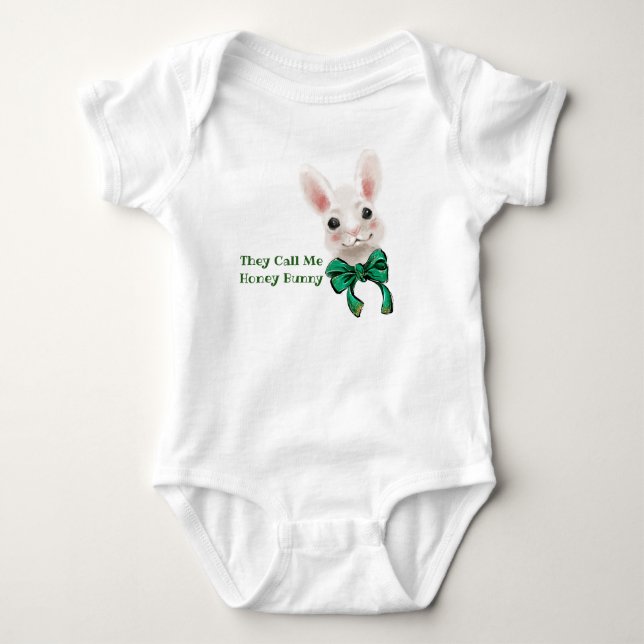 Body Para Bebé Me llaman Honey Bunny (Anverso)