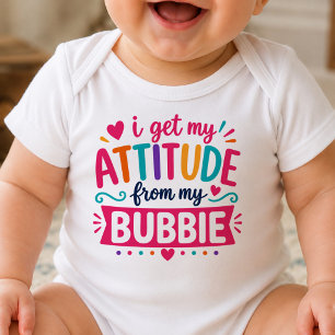 Body Para Bebé Me Saco Mi Actitud De Mi Bodysuit De Bubbie