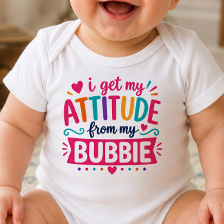 Body Para Bebé Me Saco Mi Actitud De Mi Bodysuit De Bubbie