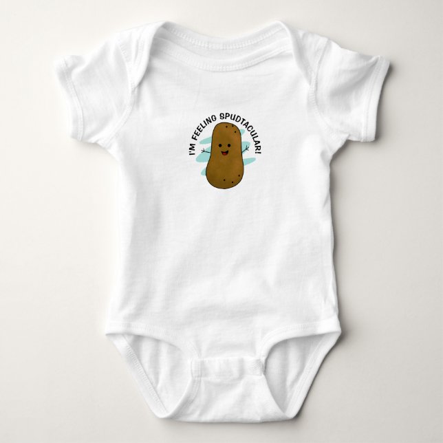 Body Para Bebé Me siento Spudtacular Patata (Anverso)