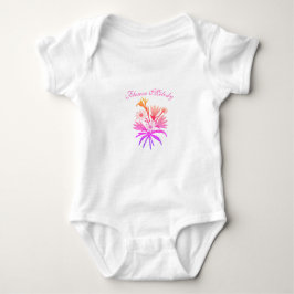 Body Para Bebé Meadow Flowers Embroidery – Botanical Fantasy Pink