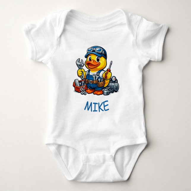 Body Para Bebé Mecánico Pato de Goma (Anverso)