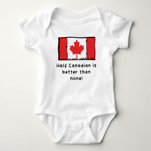 Body Para Bebé Media Canadiense Es Mejor Que Nada Gracioso Canadá