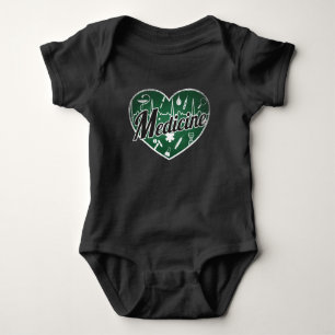 Body Para Bebé Medicina retro Heart Blackboard Love