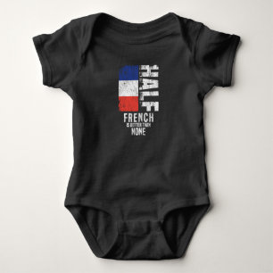 Body Para Bebé Medio francés es mejor que ninguna bandera frances