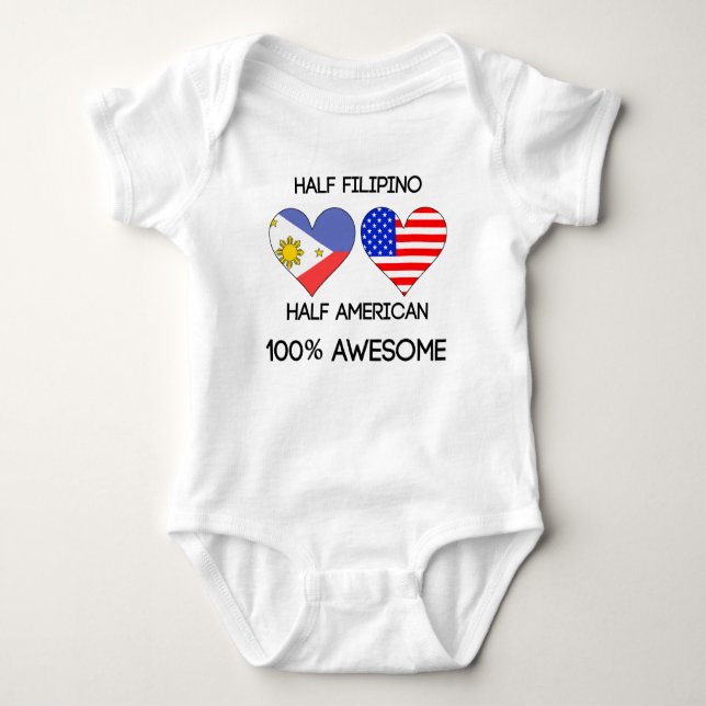 Body Para Bebé Medio medio americano filipino (Anverso)