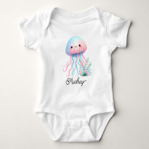 Body Para Bebé Medusas Lindas y Coloridas