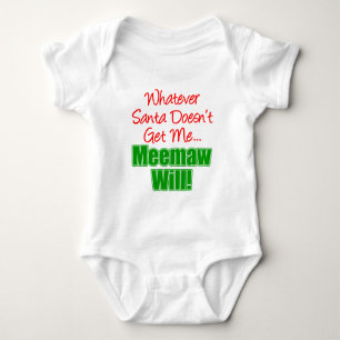 Body Para Bebé Meemaw Mejor Que Santa
