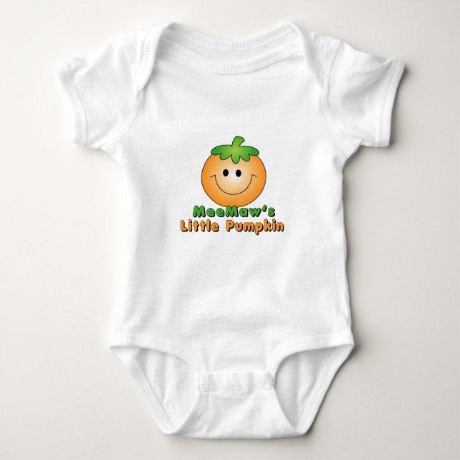 Body Para Bebé Meemaw poca calabaza (Anverso)