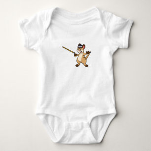 Body Para Bebé Meerkat con Gorra y palo para caminar