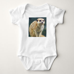 Body Para Bebé Meerkat lindo en la atención, parque zoológico d