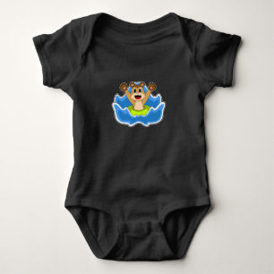 Body Para Bebé Meerkat Swimming Lifebuoy
