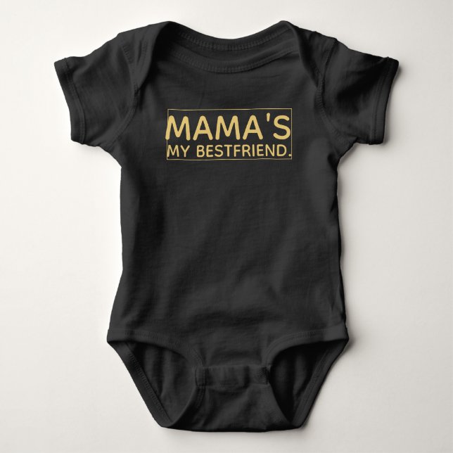 Body Para Bebé Mejor amigo My de mamá (Anverso)