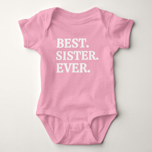 Body Para Bebé Mejor hermana de todas (Anverso)