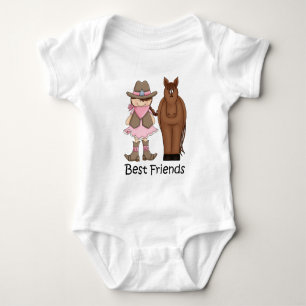 Body Para Bebé Mejores amigos - Camisas de bebé y caballos