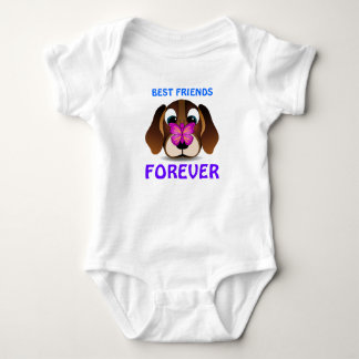 Body Para Bebé Mejores amigos de perros y mariposas beagles