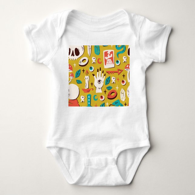 Body Para Bebé Melange místico: elementos ocultos e inestables (Anverso)