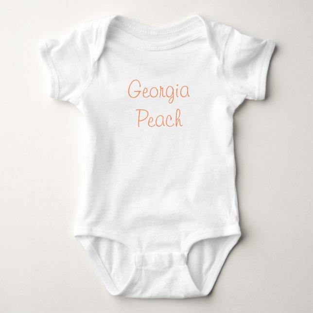 Body Para Bebé Melocotón de Georgia (Anverso)