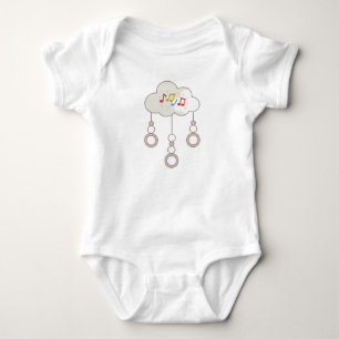 Body Para Bebé Melody traje de bebé en las nubes.