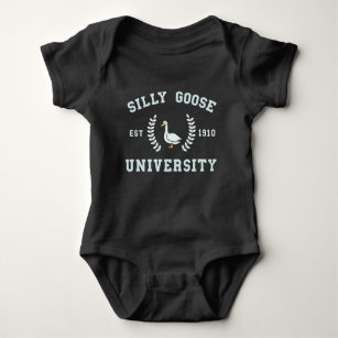 Body Para Bebé Meme de la Universidad tonta de Silly Goose