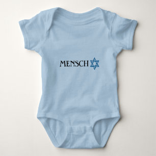 Body Para Bebé Mensch con la camiseta de la estrella de David