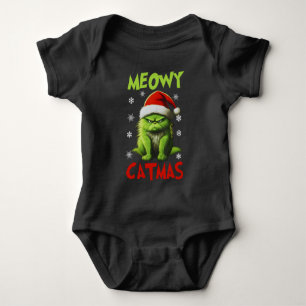 Body Para Bebé Meowy Catmas Navidades gatos divertidos regala a l