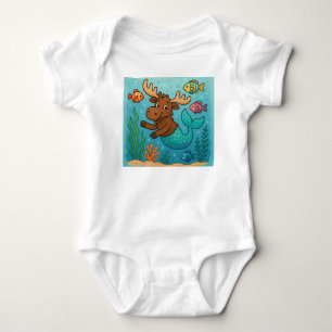 Body Para Bebé Mer-Moose Magia – Camiseta Caprichosa Submarina pa