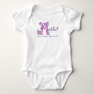 Body Para Bebé Merida chicas M nombre significa trozo de monogram