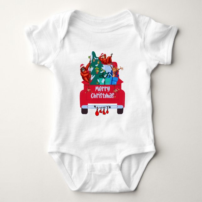 BODY PARA BEBÉ MERRY CHRISTMAS (Anverso)