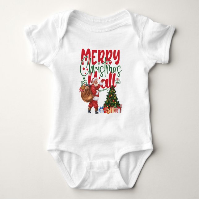 BODY PARA BEBÉ MERRY CHRISTMAS (Anverso)