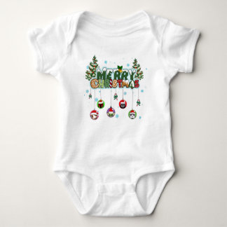 Body Para Bebé Merry Christmas Baby T-Shirt
