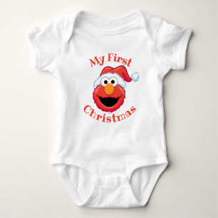 Body Para Bebé Merry First Christmas Elmo