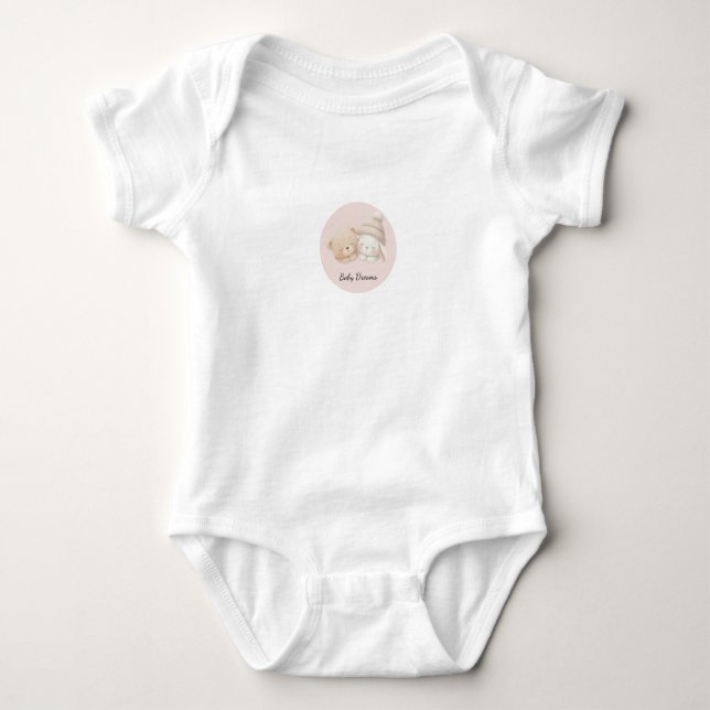 Body Para Bebé MerryMist Baby Dreams: Winter Blush – Ethereal Nur (Anverso)