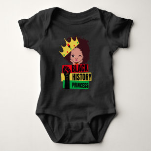 Body Para Bebé Mes de la historia negra Princesa Chica negra Magi