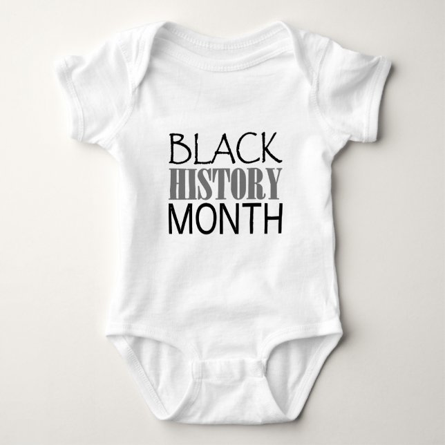 Body Para Bebé Mes negro de la historia (Anverso)
