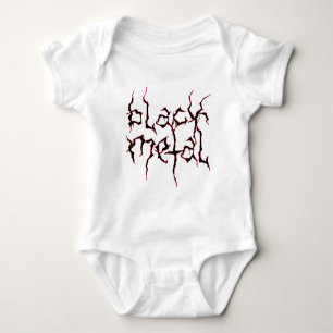 Body Para Bebé Metal negro