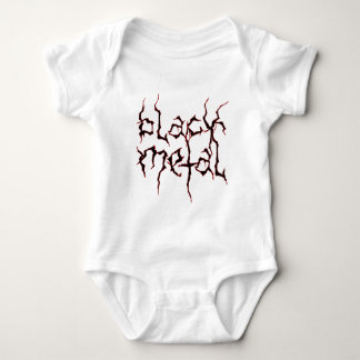 Body Para Bebé Metal negro