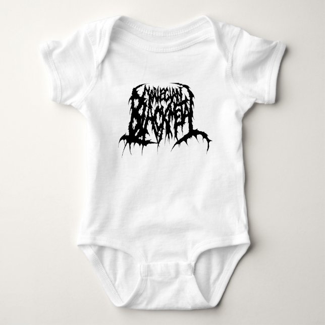 Body Para Bebé Metal negro noruego (Anverso)